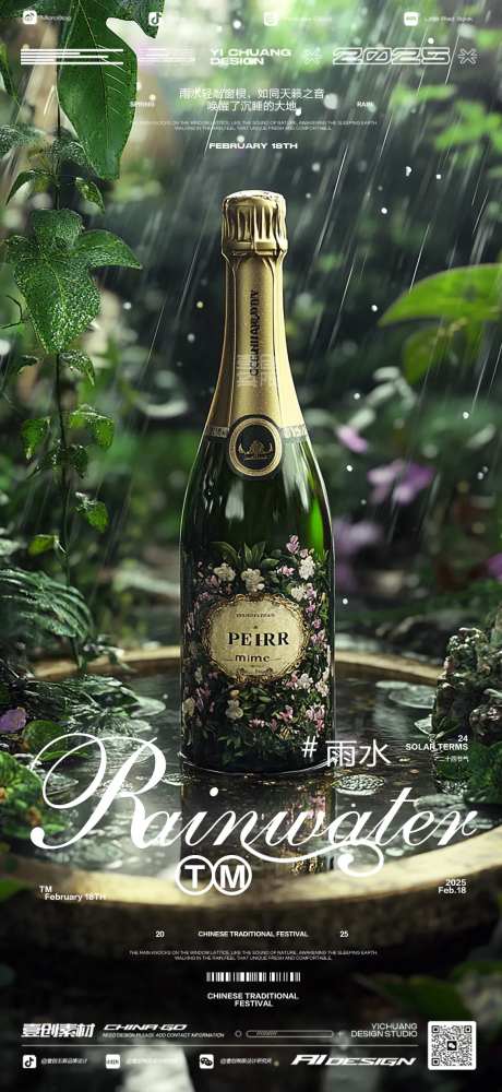 雨水节气谷雨小雨酒吧-采灵感-https://www.cailinggan.com/