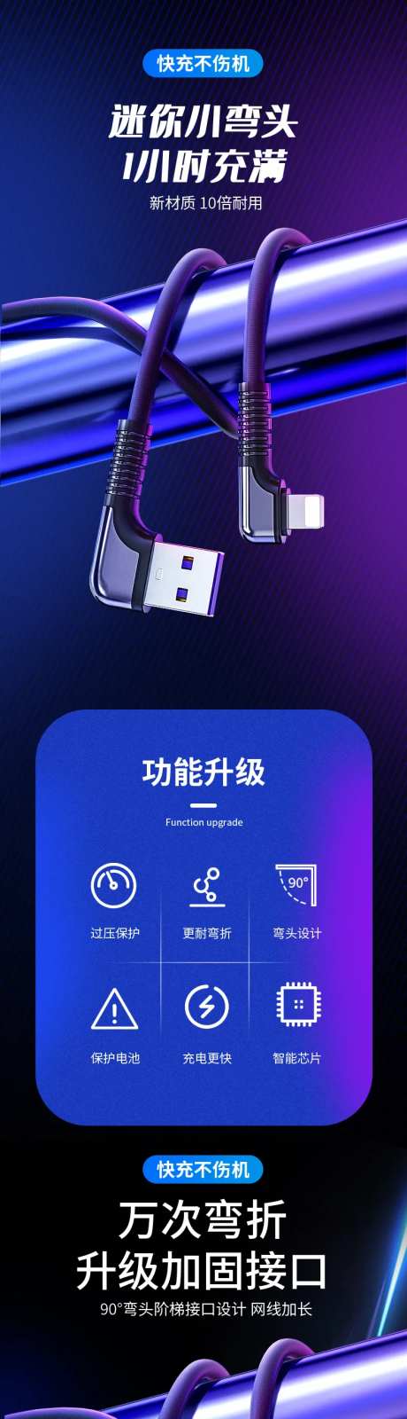 手机充电线数据线详情页-采灵感-https://www.cailinggan.com/