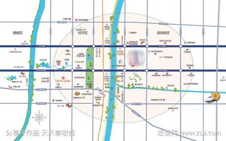 区域图项目区位图-采灵感-https://www.cailinggan.com/
