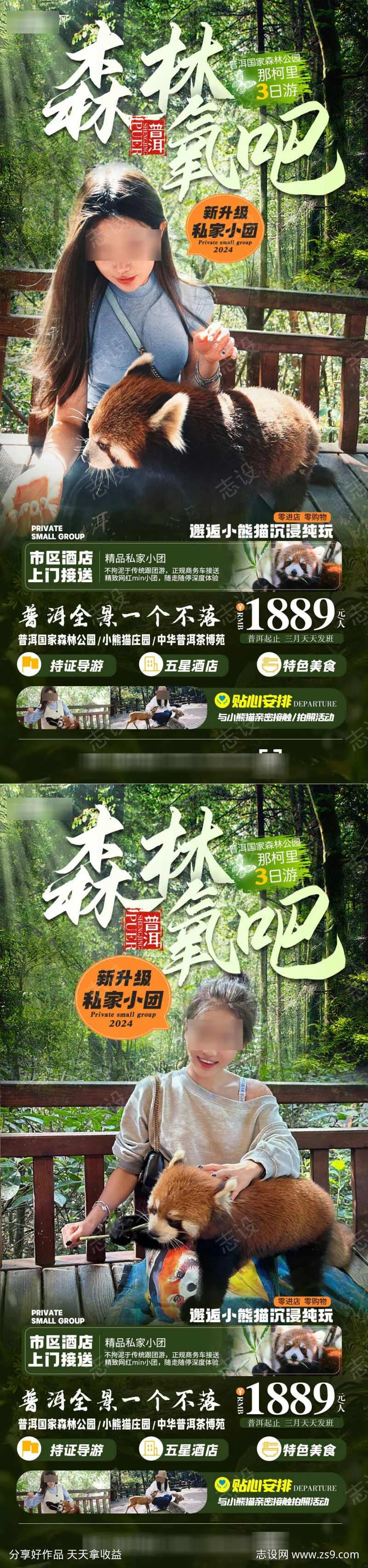 云南普洱旅游海报-采灵感-cailinggan.com