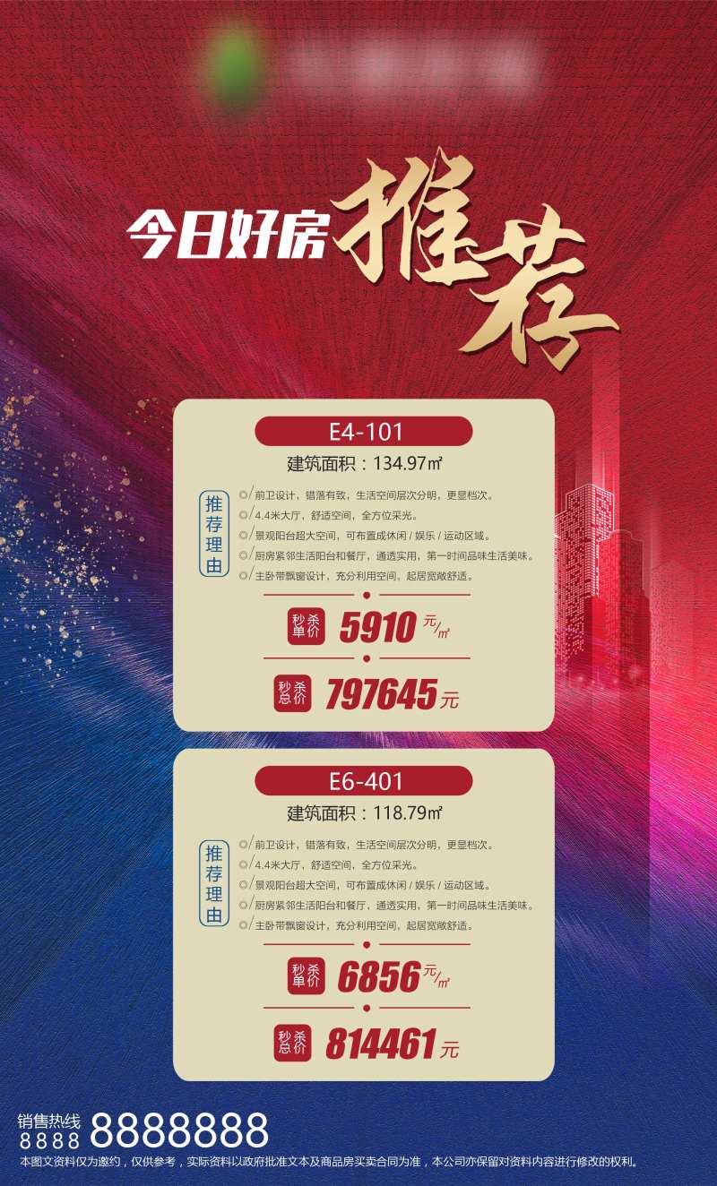 地产楼盘今日好房推荐海报-采灵感-cailinggan.com