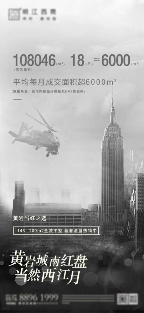 房地产城市建筑移动端海报-采灵感-https://www.cailinggan.com/