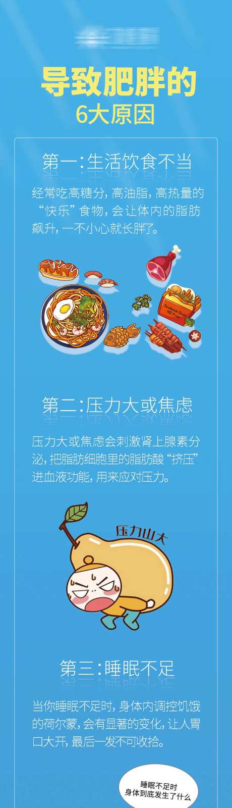 肥胖原因海报-采灵感-https://www.cailinggan.com/