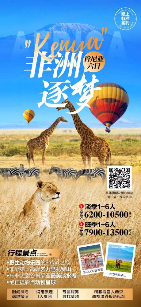 非洲旅游海报-采灵感-https://www.cailinggan.com/