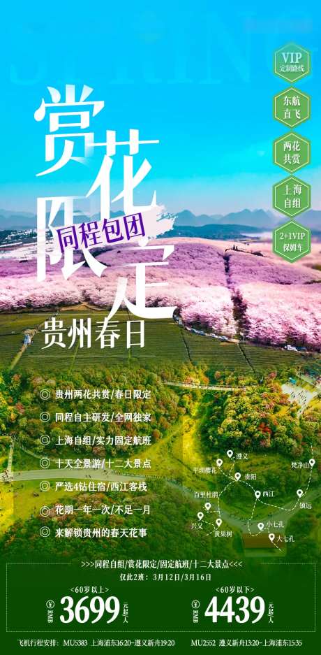 贵州赏花季海报-采灵感-https://www.cailinggan.com/