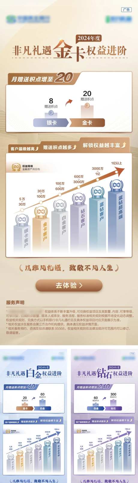 会员卡权益升级进阶系列海报-采灵感-https://www.cailinggan.com/