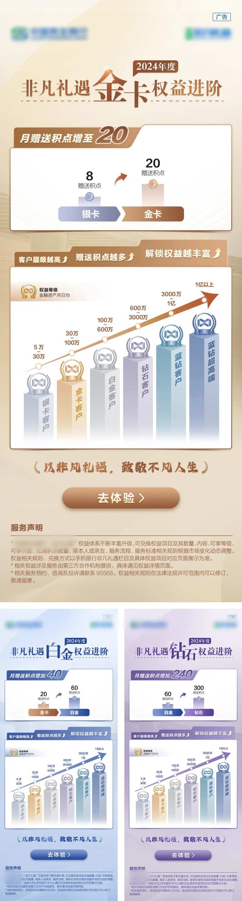 会员卡权益升级进阶系列海报-采灵感-cailinggan.com