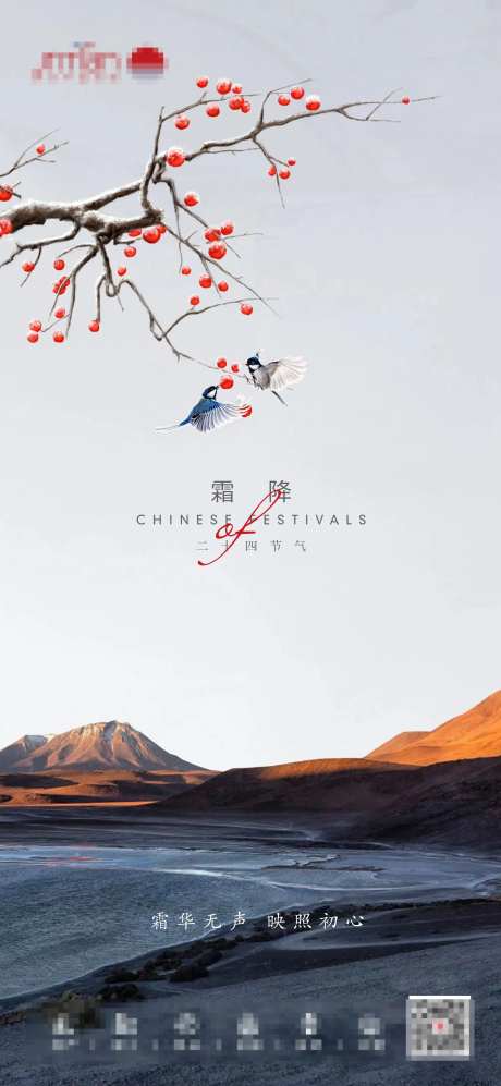 霜降海报-采灵感-https://www.cailinggan.com/