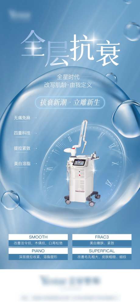 医美全层抗衰fotona仪器宣传海报-采灵感-https://www.cailinggan.com/