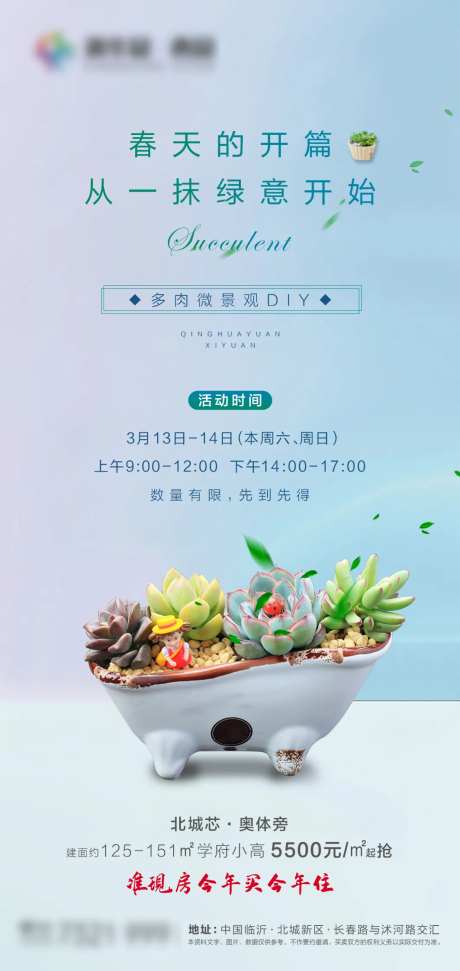 地产多肉DIY海报                                                                                                                                                                                               -采灵感-https://www.cailinggan.com/