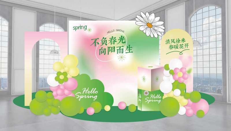 春夏美陈氛围布置-采灵感-cailinggan.com