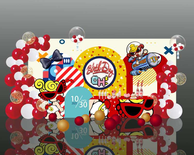 酷女孩派对美陈-采灵感-cailinggan.com