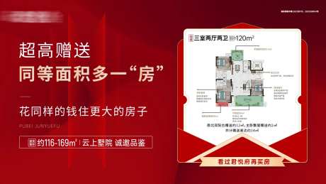 地产户型鉴赏活动展板-采灵感-https://www.cailinggan.com/