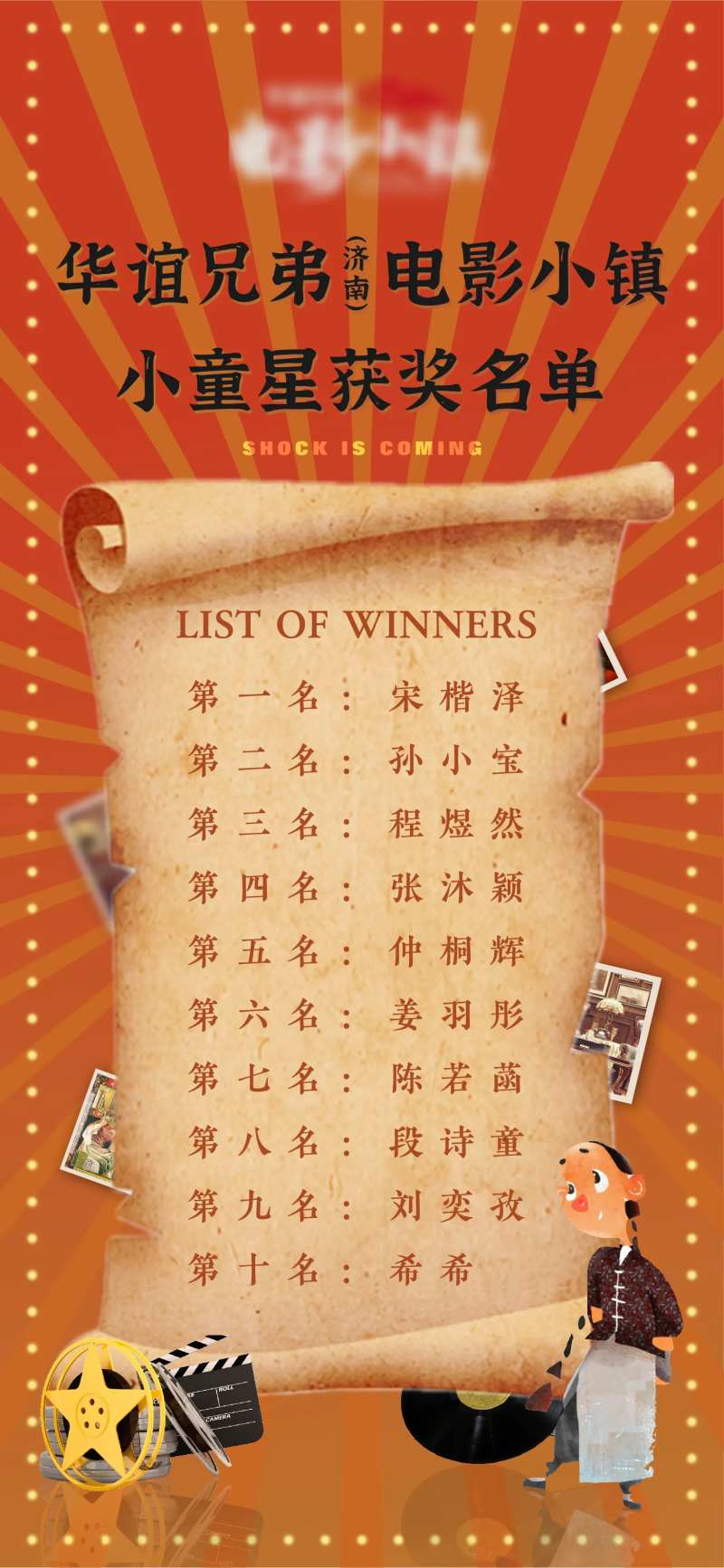 地产活动中奖名单海报-采灵感-cailinggan.com