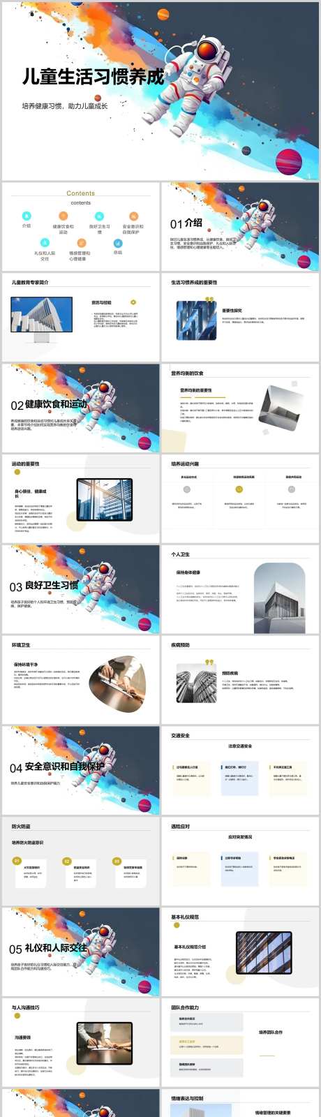 儿童生活习惯养成PPT-采灵感-https://www.cailinggan.com/