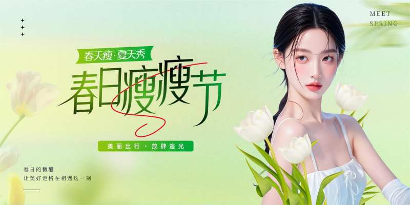医美瘦瘦节海报-采灵感-cailinggan.com