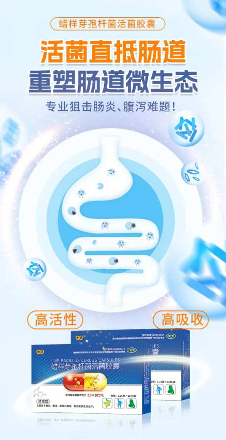 便秘益生菌海报-采灵感-https://www.cailinggan.com/