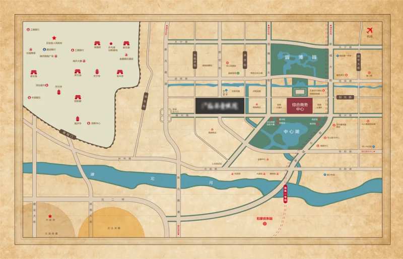 地产区位示意图                                                                                                                                                                                                 -采灵感-cailinggan.com
