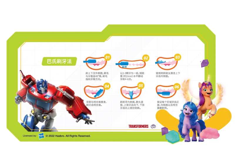 口腔牙齿巴氏刷牙法科普背景板-采灵感-cailinggan.com