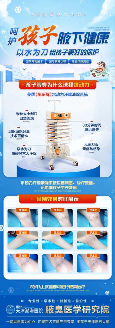 水动力腋臭医疗海报-采灵感-https://www.cailinggan.com/