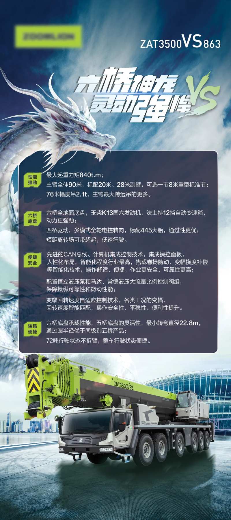 重汽神龙起重机海报-采灵感-cailinggan.com