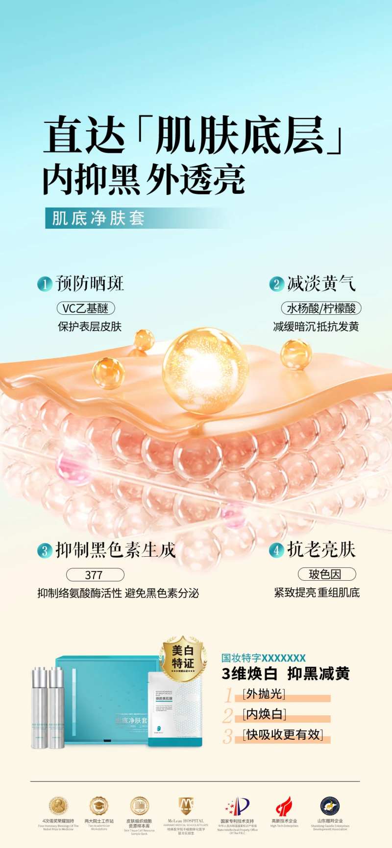 美白淡斑海报-采灵感-cailinggan.com