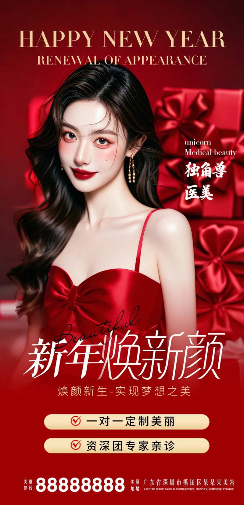 新年焕新颜海报-采灵感-cailinggan.com