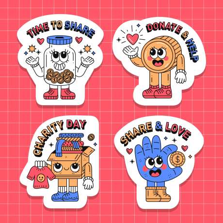 金币卡通拍照手举牌-采灵感-https://www.cailinggan.com/