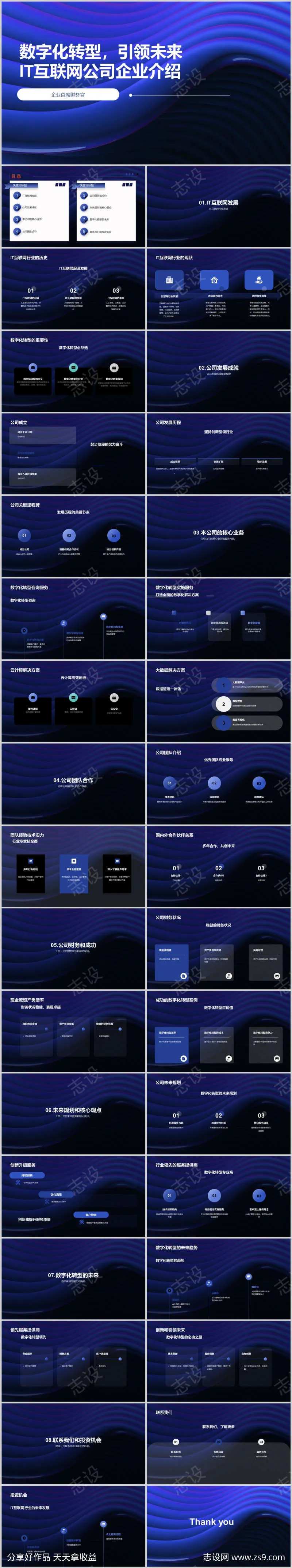 数字化IT互联网公司介绍PPT-采灵感-cailinggan.com