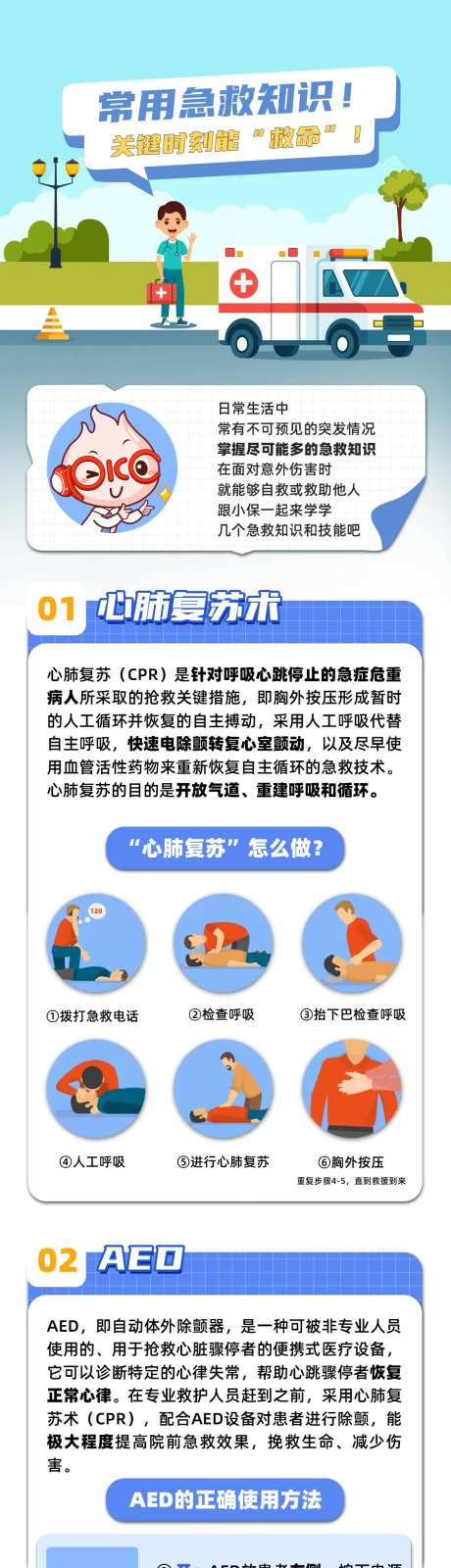 急救知识插画长图-采灵感-https://www.cailinggan.com/