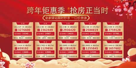 新年钜惠特价房海报展板-采灵感-https://www.cailinggan.com/