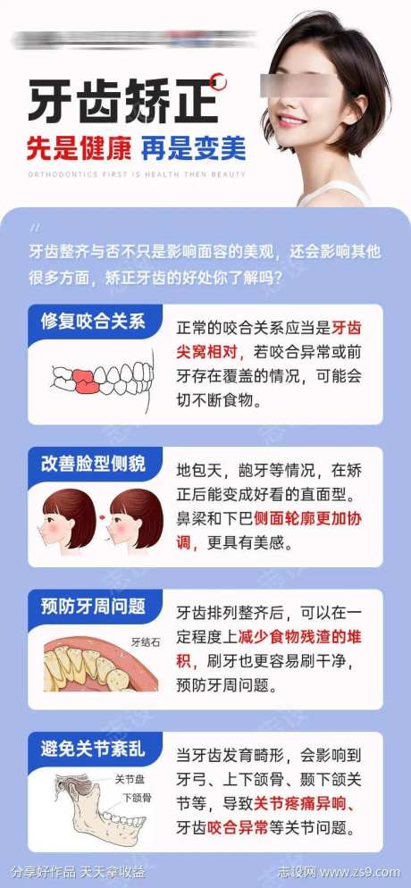 牙齿矫正的作用优点-采灵感-https://www.cailinggan.com/