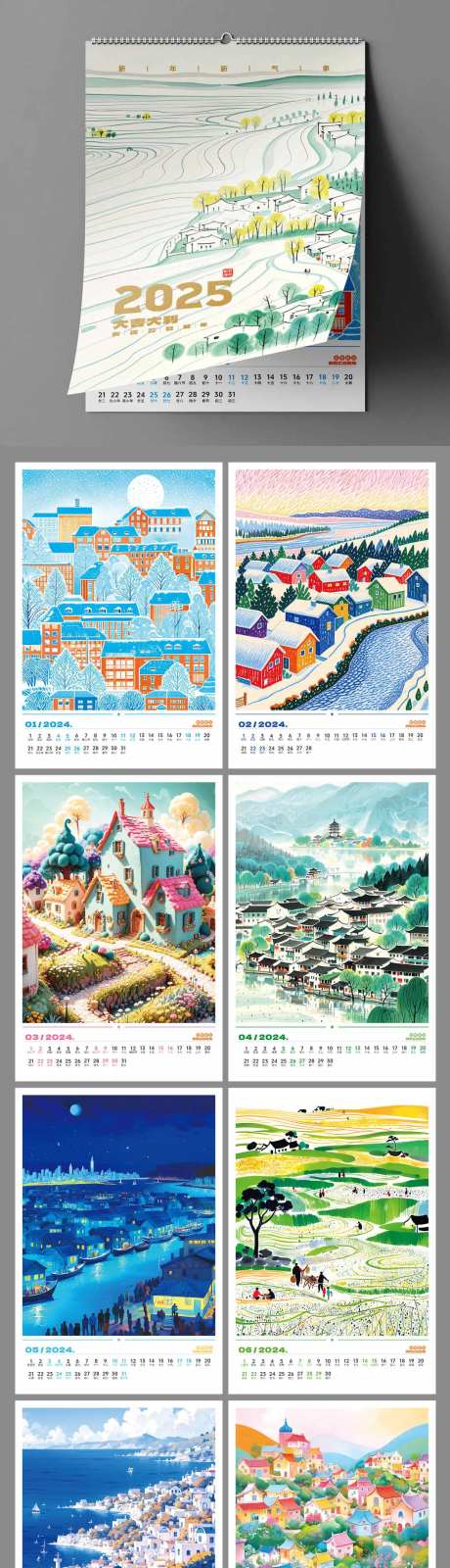2025年台历  -采灵感-https://www.cailinggan.com/
