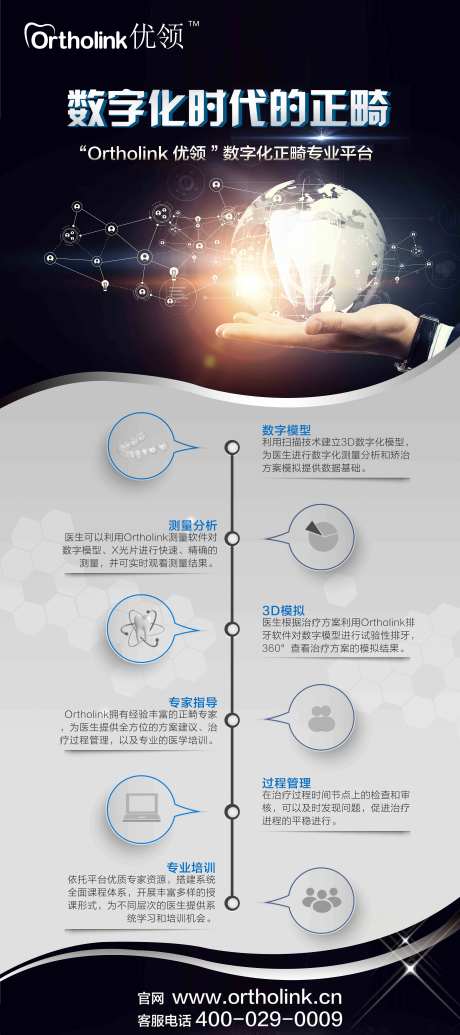 数字化矫治器展架易拉宝-采灵感-https://www.cailinggan.com/