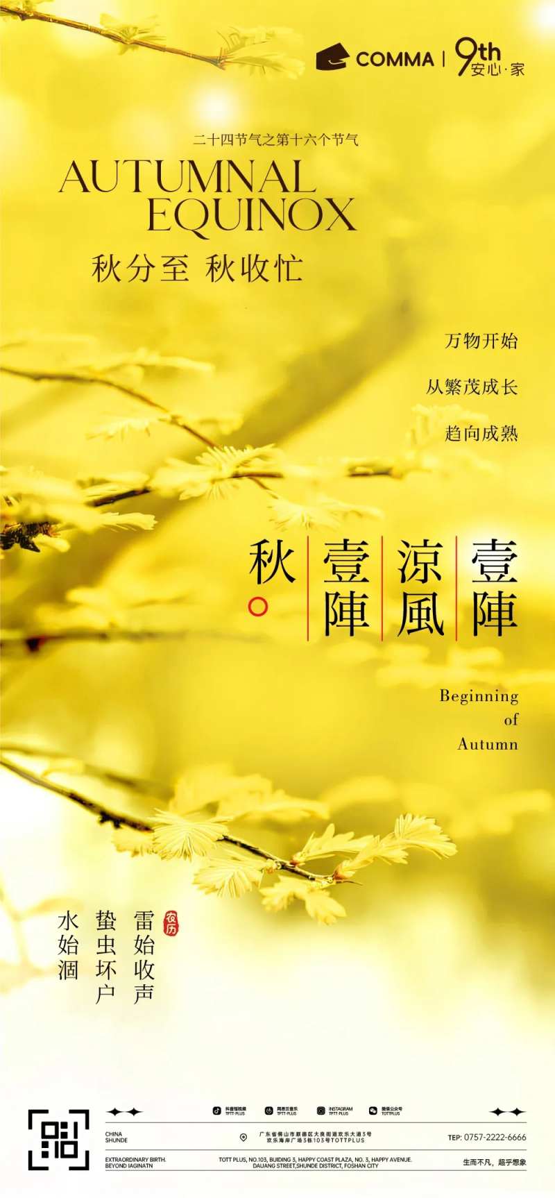 秋分秋天海报-采灵感-cailinggan.com