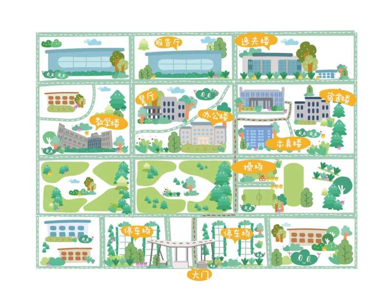 手绘地图   -采灵感-cailinggan.com