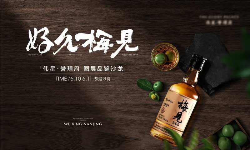红酒品鉴杨梅酒海报-采灵感-cailinggan.com