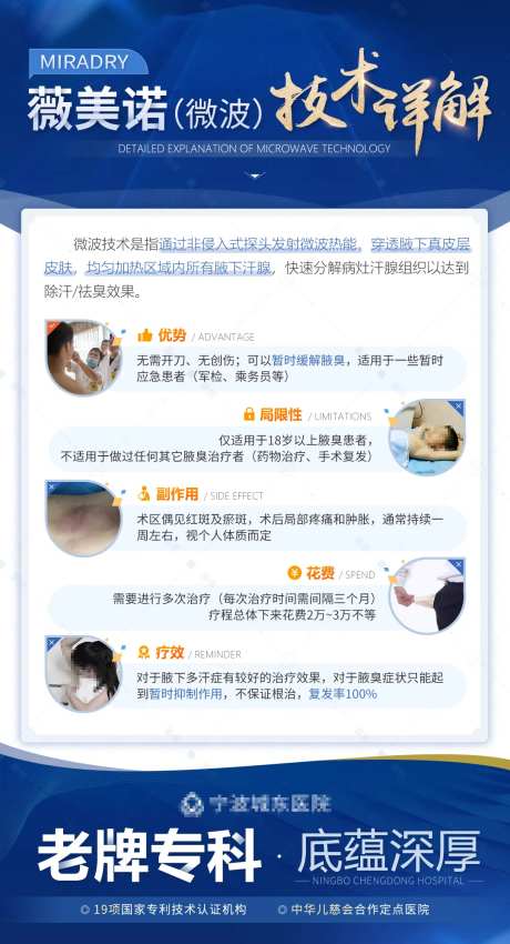 微针技术治疗腋臭详解医疗海报-采灵感-https://www.cailinggan.com/