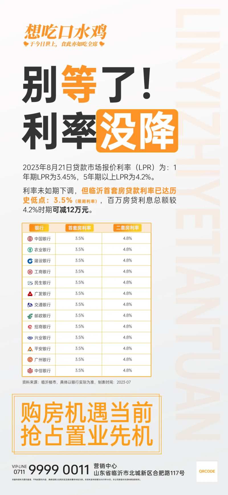地产房贷利率海报-采灵感-cailinggan.com