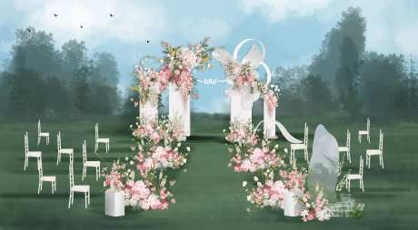 户外草坪婚礼-采灵感-https://www.cailinggan.com/