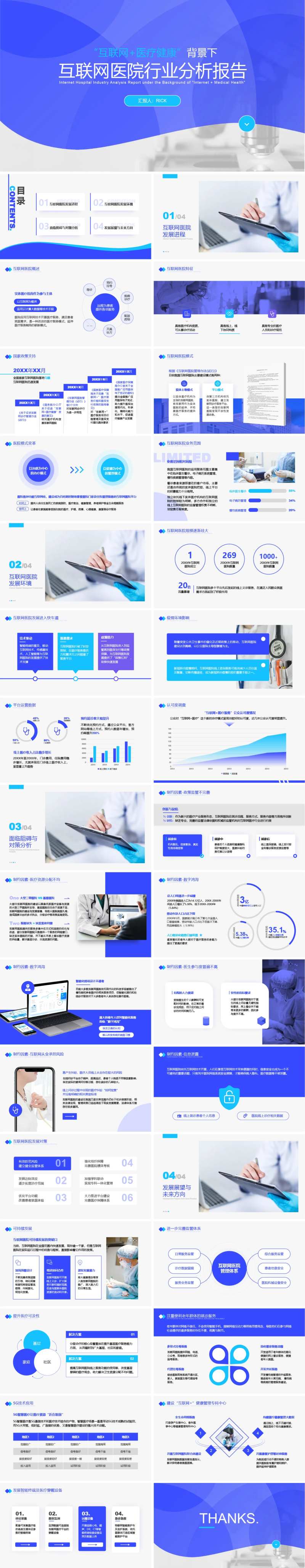 互联网医院医疗健康行业分析报告PPT-采灵感-cailinggan.com
