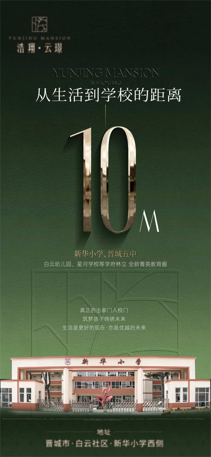 地产配套价值距离区位海报-采灵感-cailinggan.com