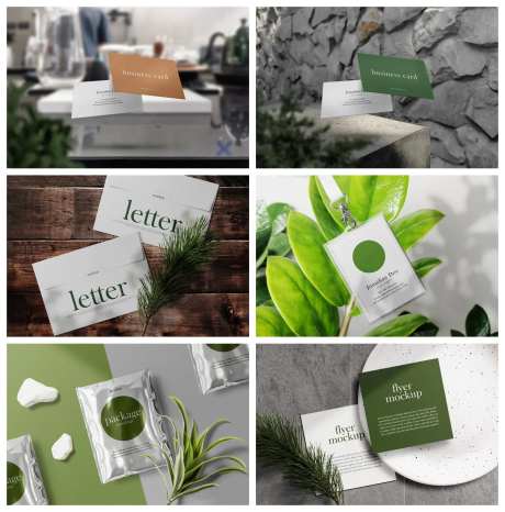 信纸宣传册册子信封样机-采灵感-https://www.cailinggan.com/