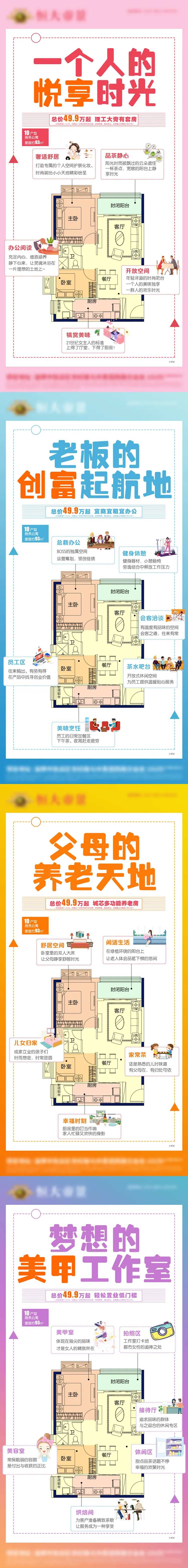 公寓分区价值点系列图-采灵感-cailinggan.com