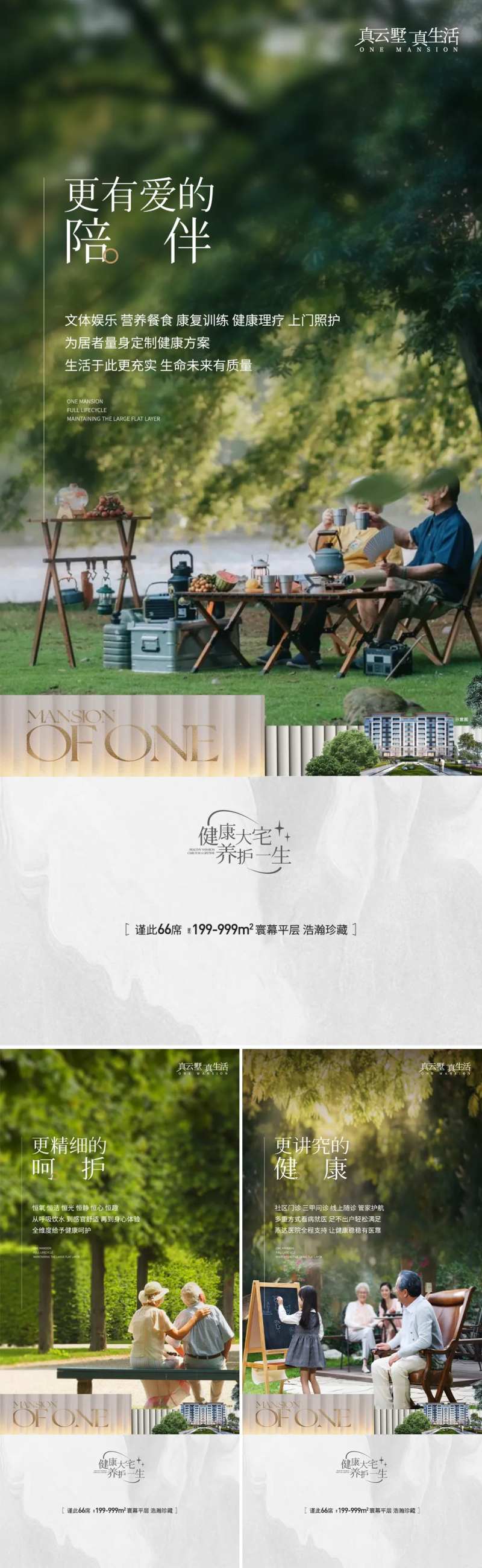 地产入市高定平墅圈层系列海报-采灵感-cailinggan.com