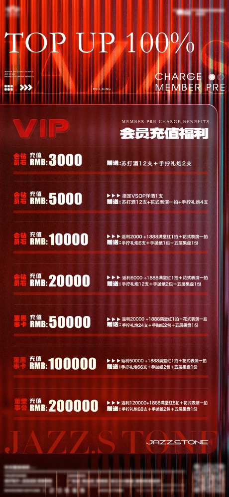 酒吧会员充值活动海报-采灵感-https://www.cailinggan.com/
