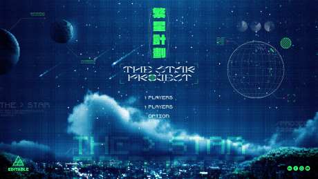 马赛克宇宙太空科幻背景-采灵感-https://www.cailinggan.com/