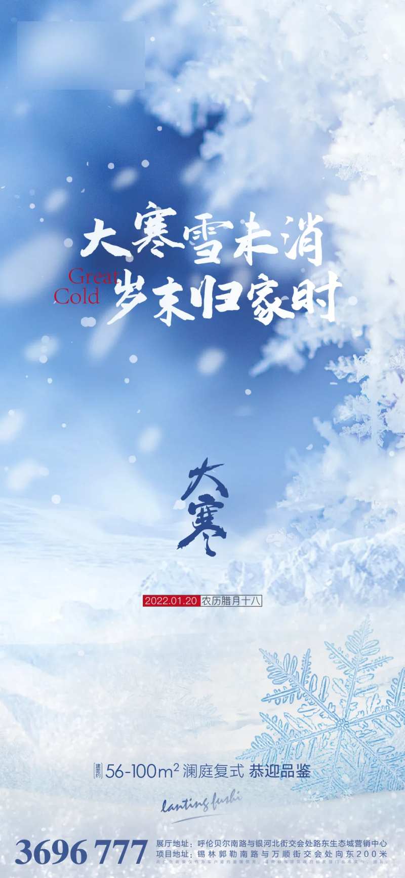 大寒海报-采灵感-cailinggan.com