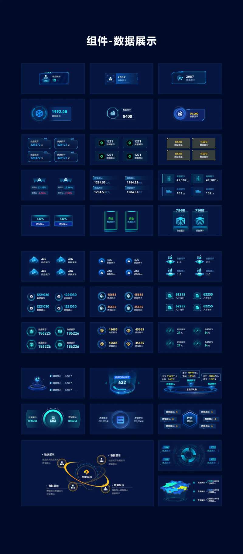 大数据组件数据展示设计-采灵感-cailinggan.com