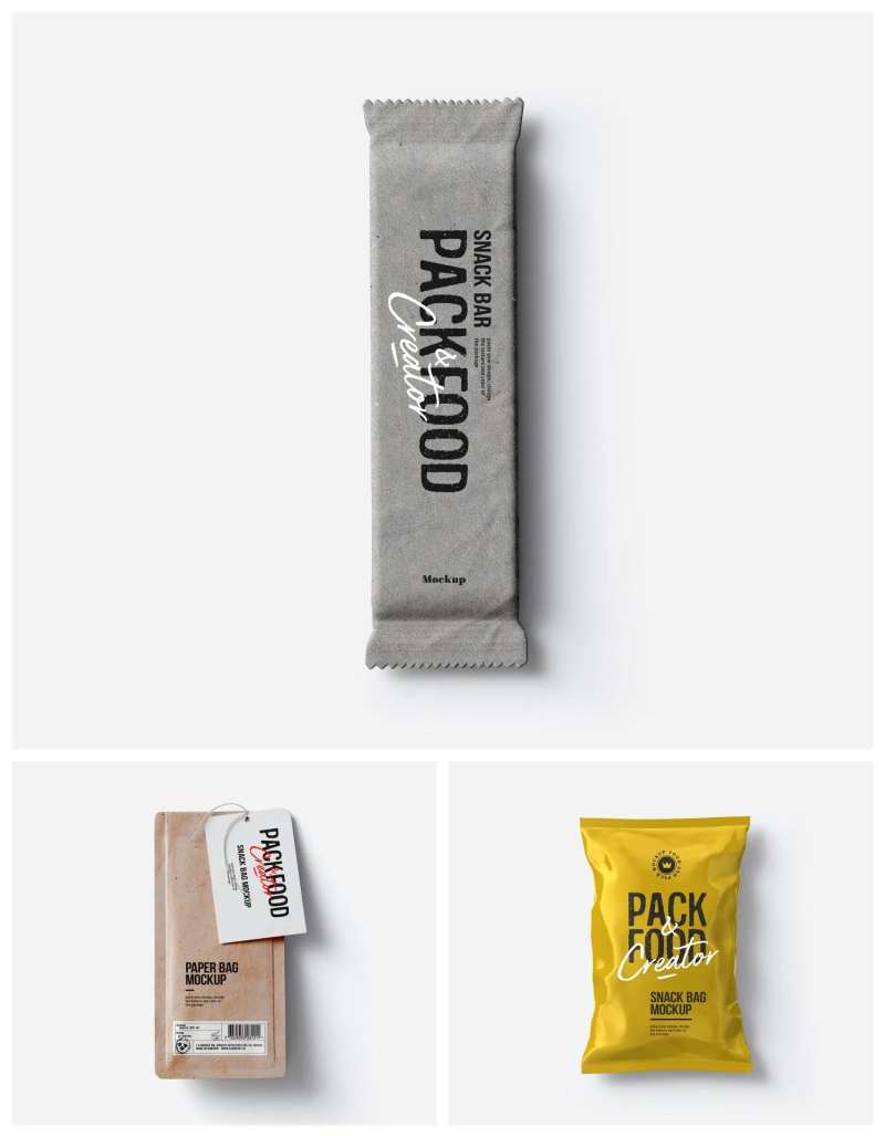 零食塑料包装袋样机-采灵感-cailinggan.com